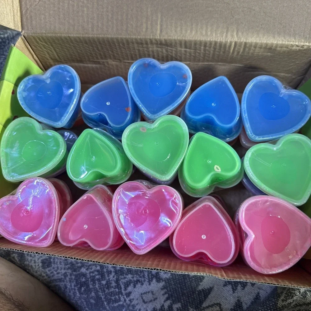 Shemira 30 Pack Valentine Cards Heart Slime Classroom Exchange Party Favors